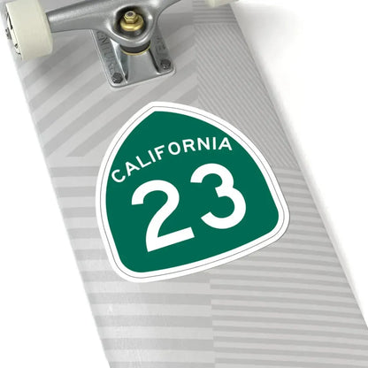 California 23 (California) (Road Sign) STICKER Vinyl Kiss-Cut Decal - The Sticker Space