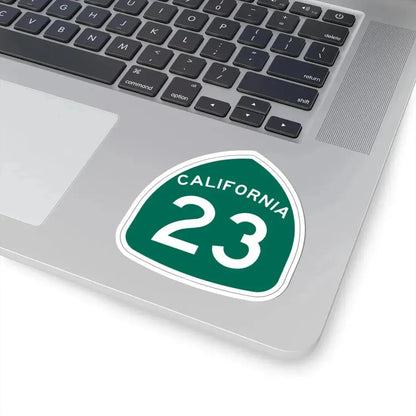 California 23 (California) (Road Sign) STICKER Vinyl Kiss-Cut Decal - The Sticker Space