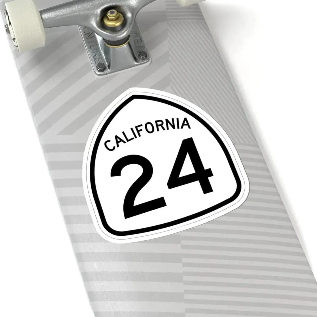 California 24 1957 (California) (Road Sign) STICKER Vinyl Kiss-Cut Decal - The Sticker Space
