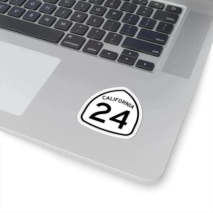 California 24 1957 (California) (Road Sign) STICKER Vinyl Kiss-Cut Decal - The Sticker Space