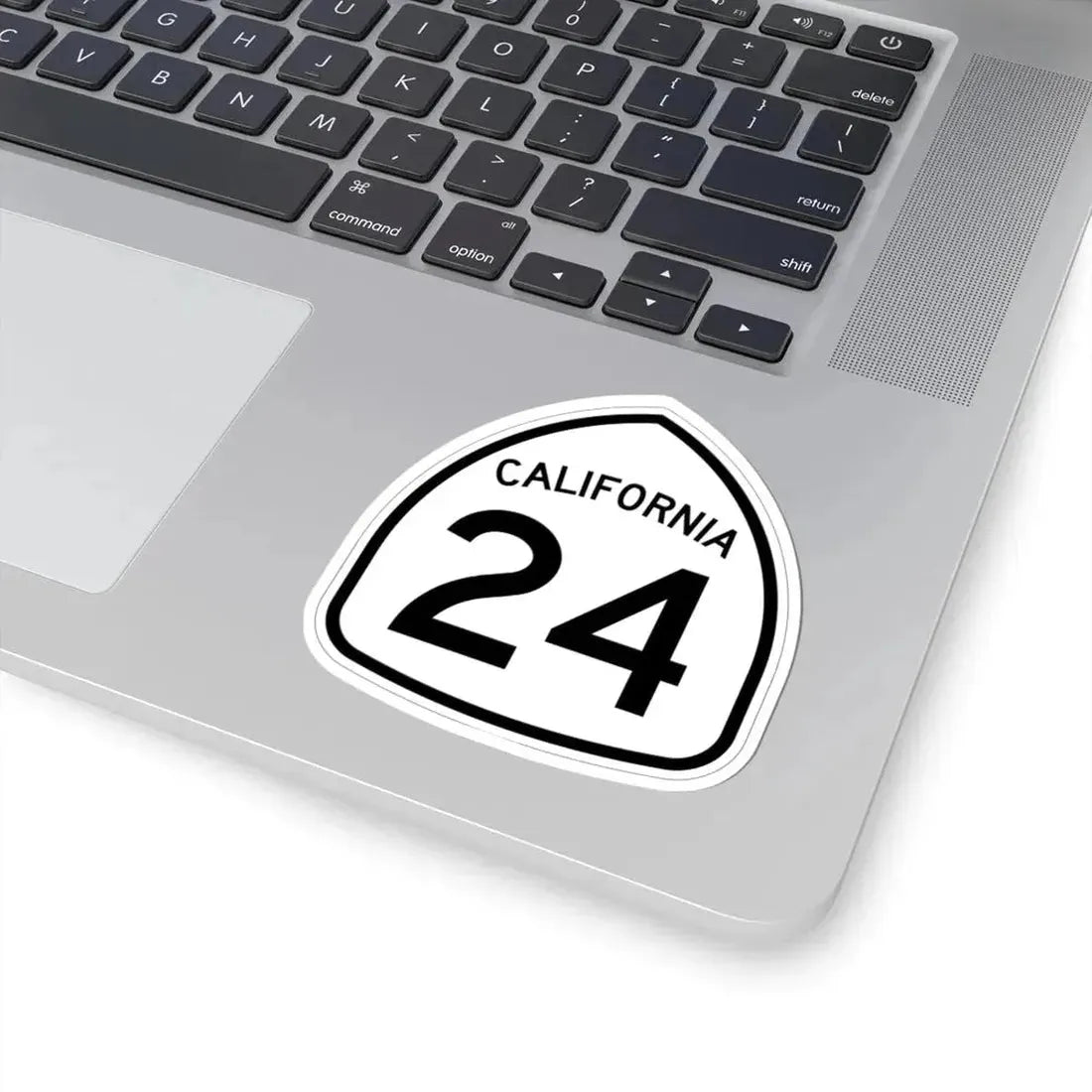 California 24 1957 (California) (Road Sign) STICKER Vinyl Kiss-Cut Decal - The Sticker Space