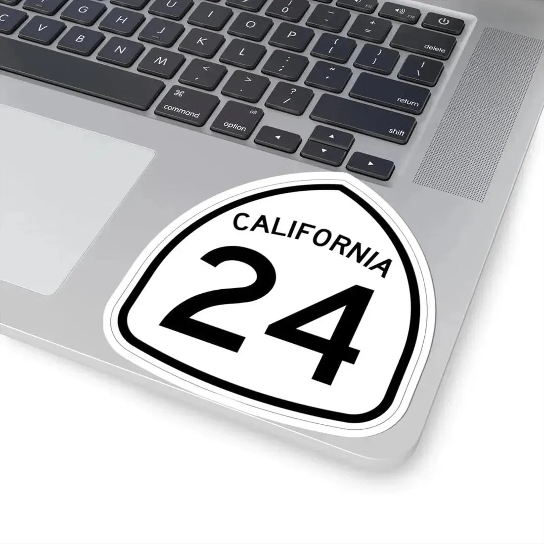 California 24 1957 (California) (Road Sign) STICKER Vinyl Kiss-Cut Decal - The Sticker Space