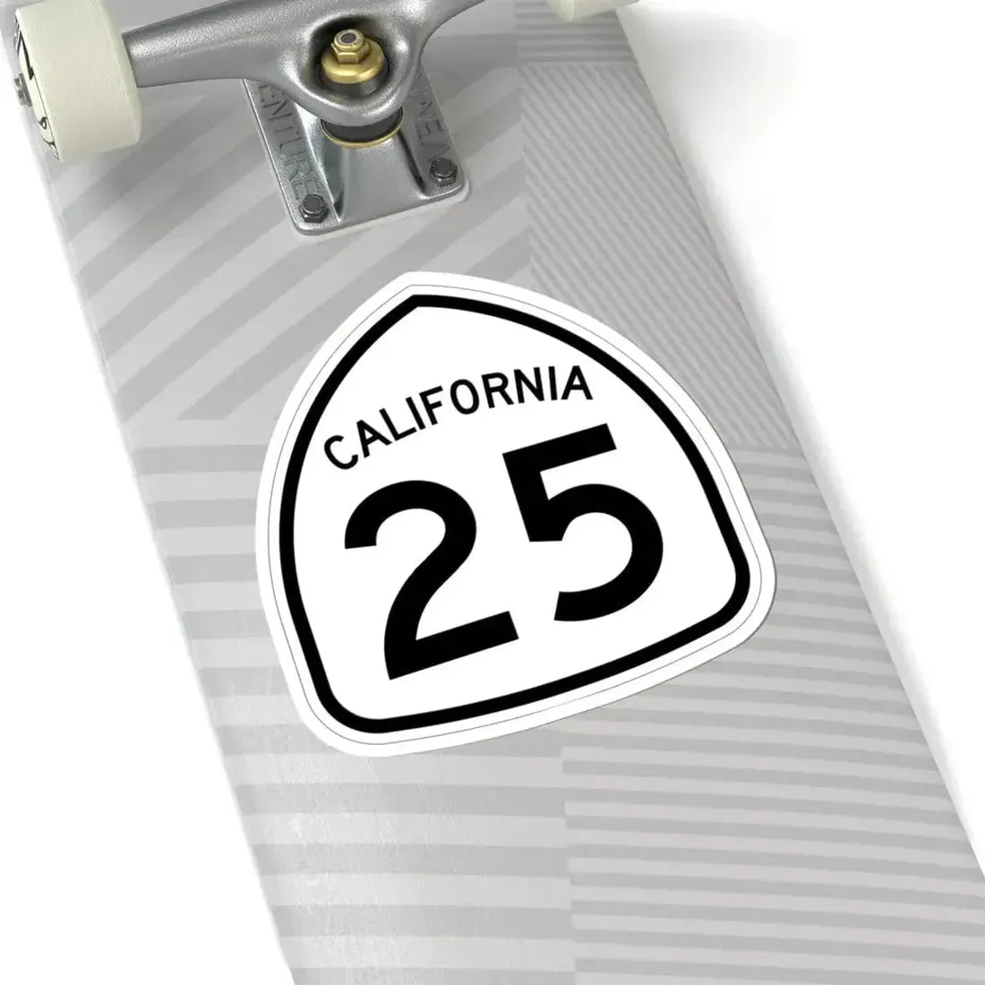 California 25 1957 (California) (Road Sign) STICKER Vinyl Kiss-Cut Decal - The Sticker Space