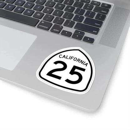 California 25 1957 (California) (Road Sign) STICKER Vinyl Kiss-Cut Decal - The Sticker Space