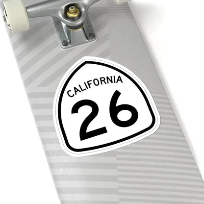 California 26 1957 (California) (Road Sign) STICKER Vinyl Kiss-Cut Decal - The Sticker Space