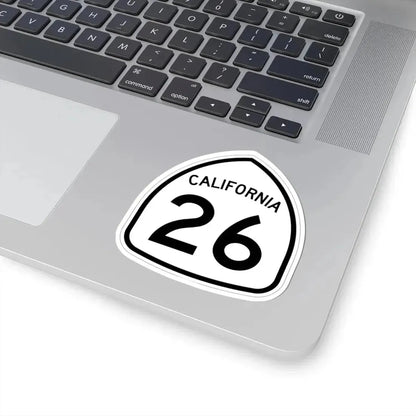 California 26 1957 (California) (Road Sign) STICKER Vinyl Kiss-Cut Decal - The Sticker Space