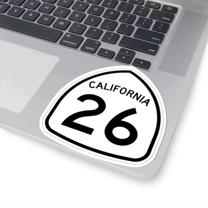 California 26 1957 (California) (Road Sign) STICKER Vinyl Kiss-Cut Decal - The Sticker Space