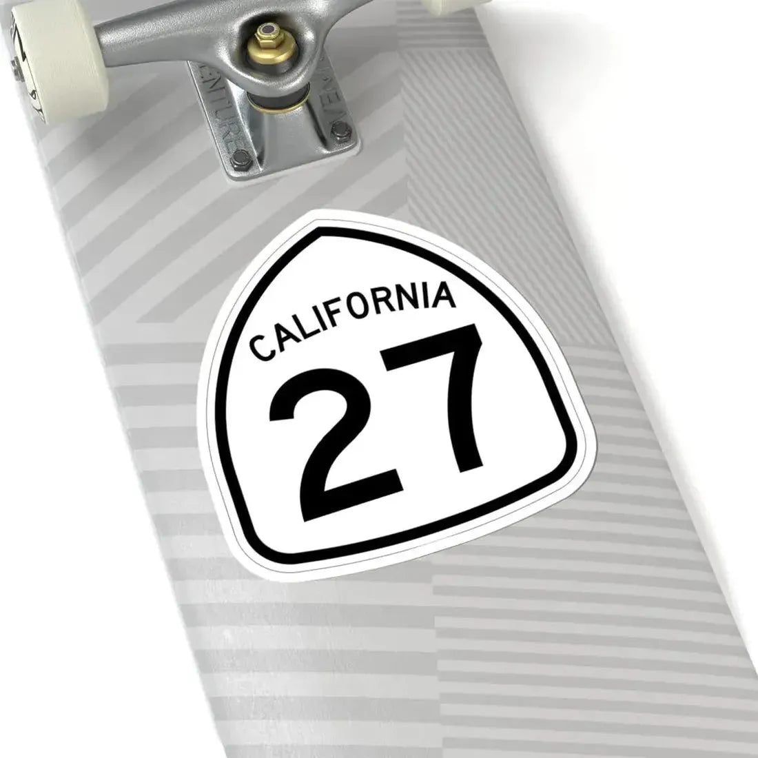 California 27 1957 (California) (Road Sign) STICKER Vinyl Kiss-Cut Decal - The Sticker Space