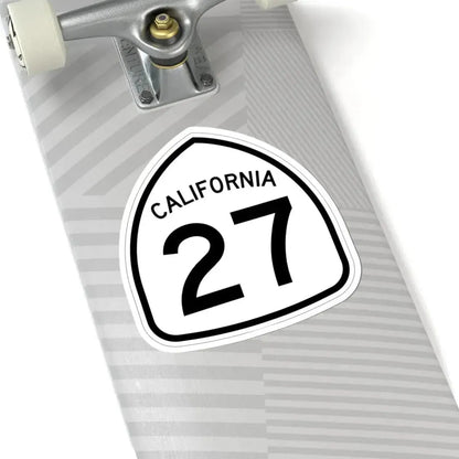 California 27 1957 (California) (Road Sign) STICKER Vinyl Kiss-Cut Decal - The Sticker Space