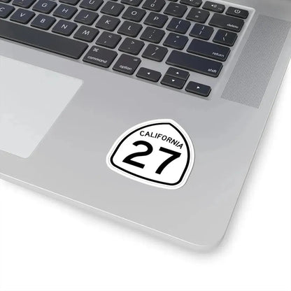 California 27 1957 (California) (Road Sign) STICKER Vinyl Kiss-Cut Decal - The Sticker Space