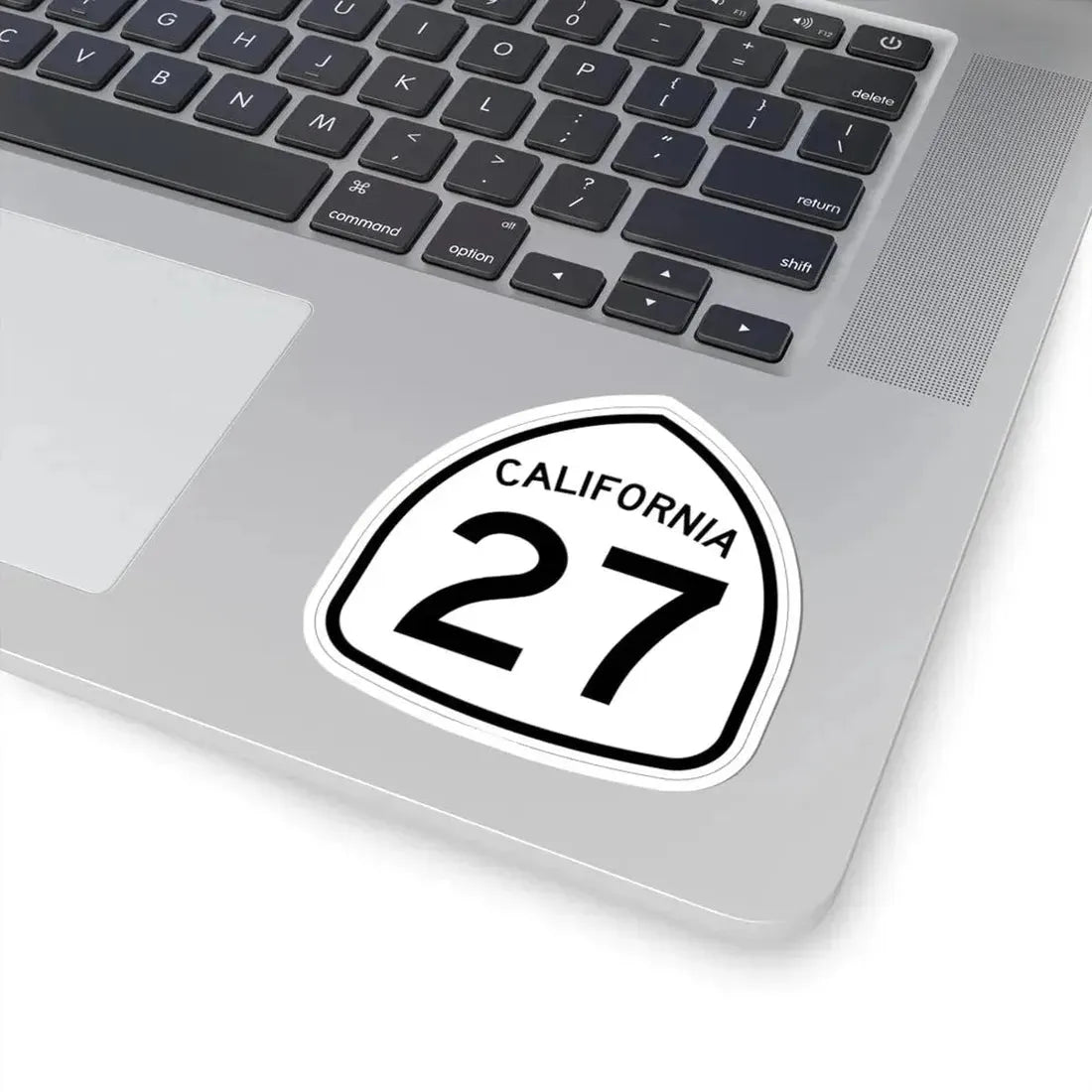 California 27 1957 (California) (Road Sign) STICKER Vinyl Kiss-Cut Decal - The Sticker Space