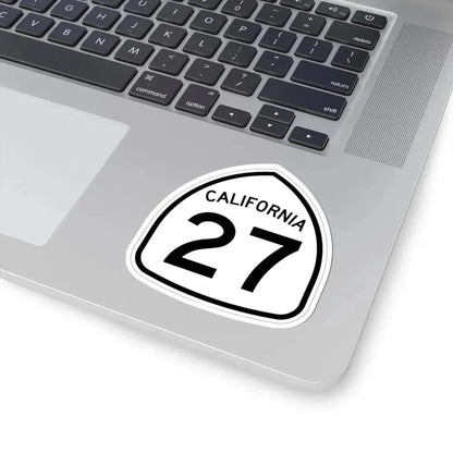 California 27 1957 (California) (Road Sign) STICKER Vinyl Kiss-Cut Decal - The Sticker Space