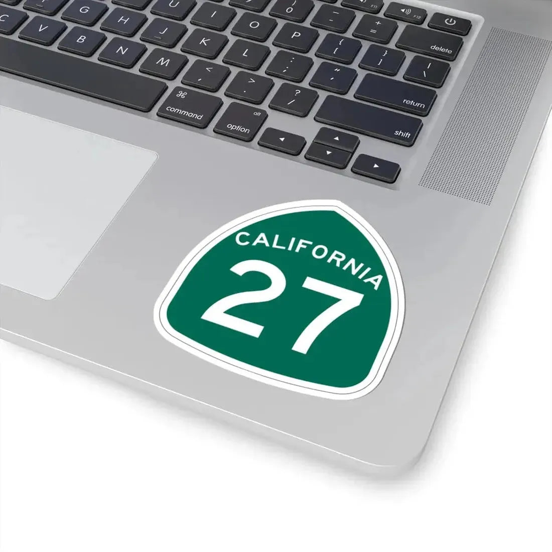 California 27 (California) (Road Sign) STICKER Vinyl Kiss-Cut Decal - The Sticker Space