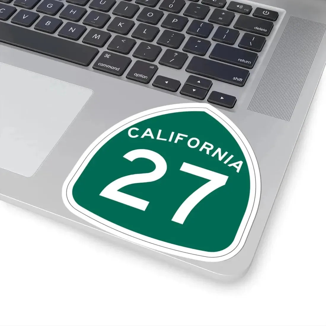 California 27 (California) (Road Sign) STICKER Vinyl Kiss-Cut Decal - The Sticker Space