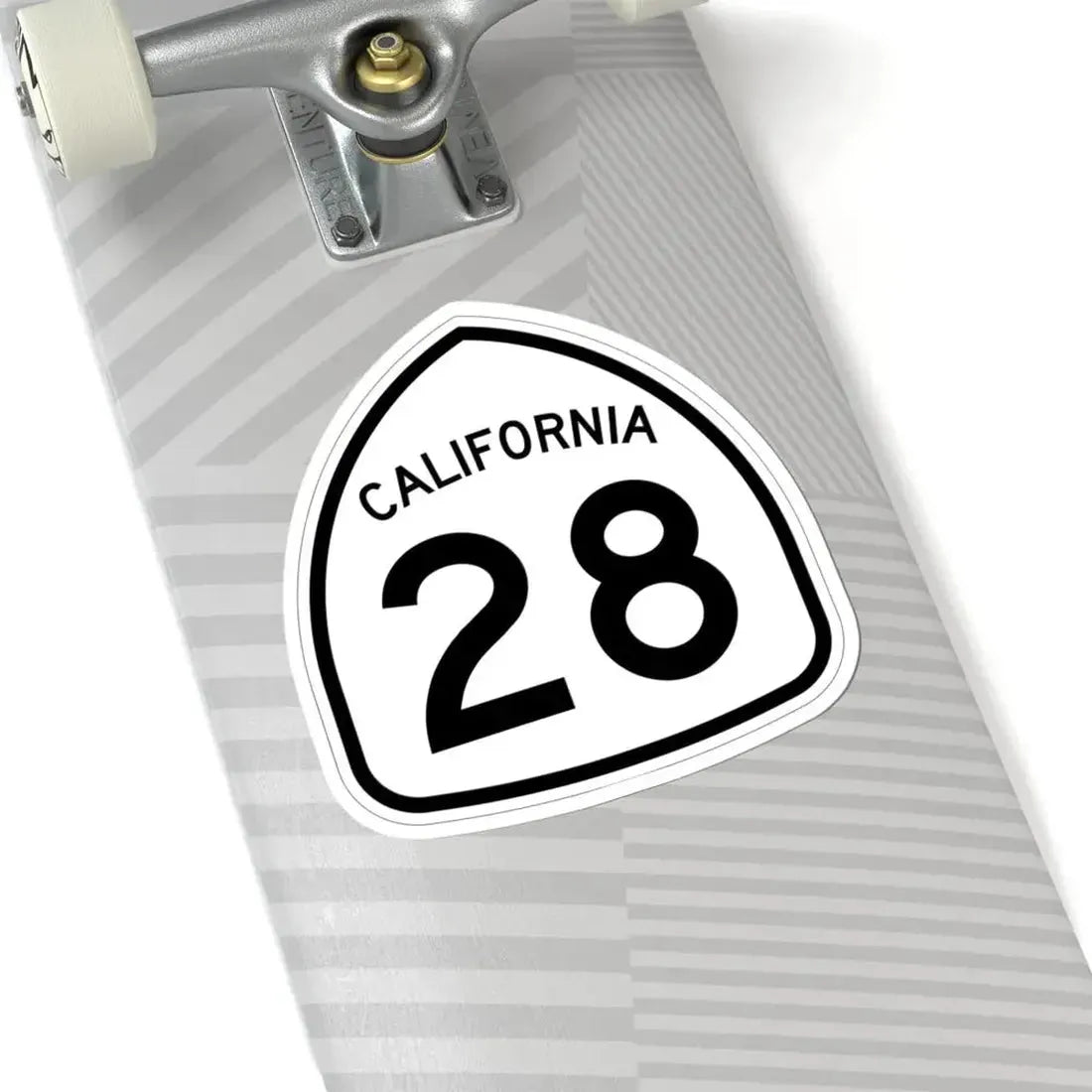 California 28 1957 (California) (Road Sign) STICKER Vinyl Kiss-Cut Decal - The Sticker Space