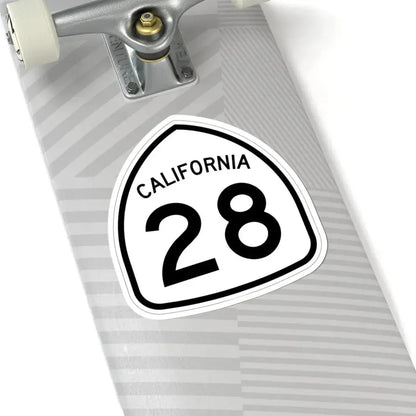California 28 1957 (California) (Road Sign) STICKER Vinyl Kiss-Cut Decal - The Sticker Space