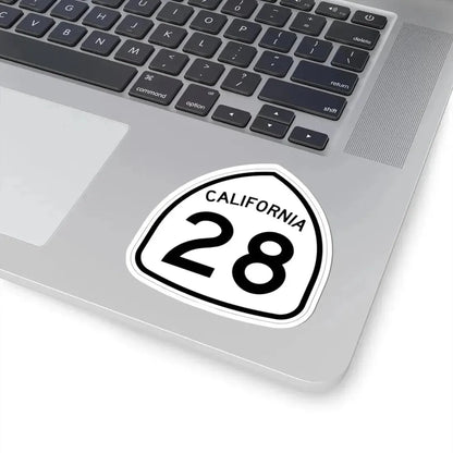 California 28 1957 (California) (Road Sign) STICKER Vinyl Kiss-Cut Decal - The Sticker Space