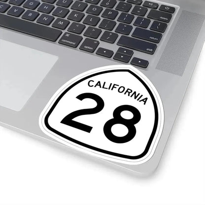 California 28 1957 (California) (Road Sign) STICKER Vinyl Kiss-Cut Decal - The Sticker Space