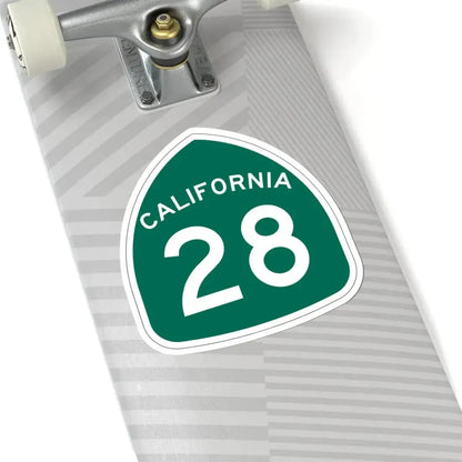 California 28 (California) (Road Sign) STICKER Vinyl Kiss-Cut Decal - The Sticker Space