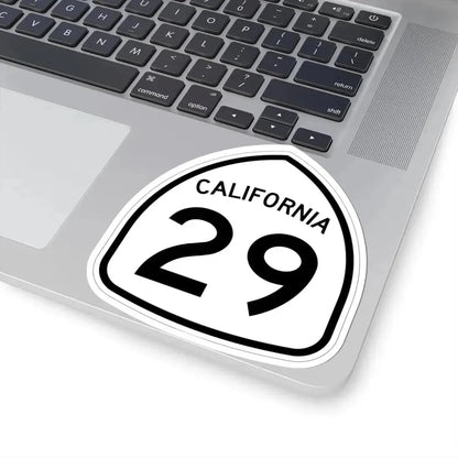 California 29 1957 (California) (Road Sign) STICKER Vinyl Kiss-Cut Decal - The Sticker Space