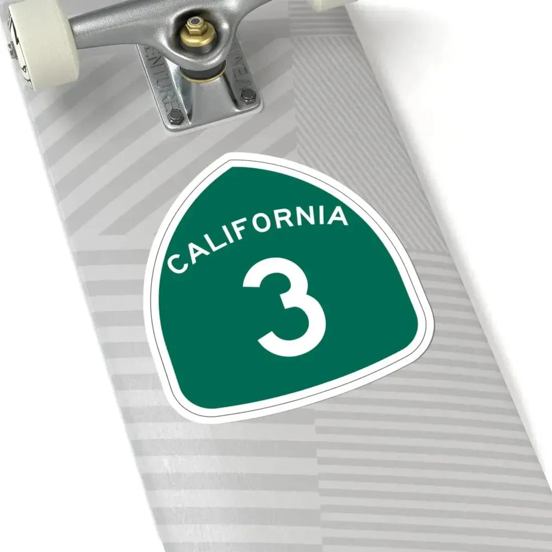 California 3 (California) (Road Sign) STICKER Vinyl Kiss-Cut Decal - The Sticker Space