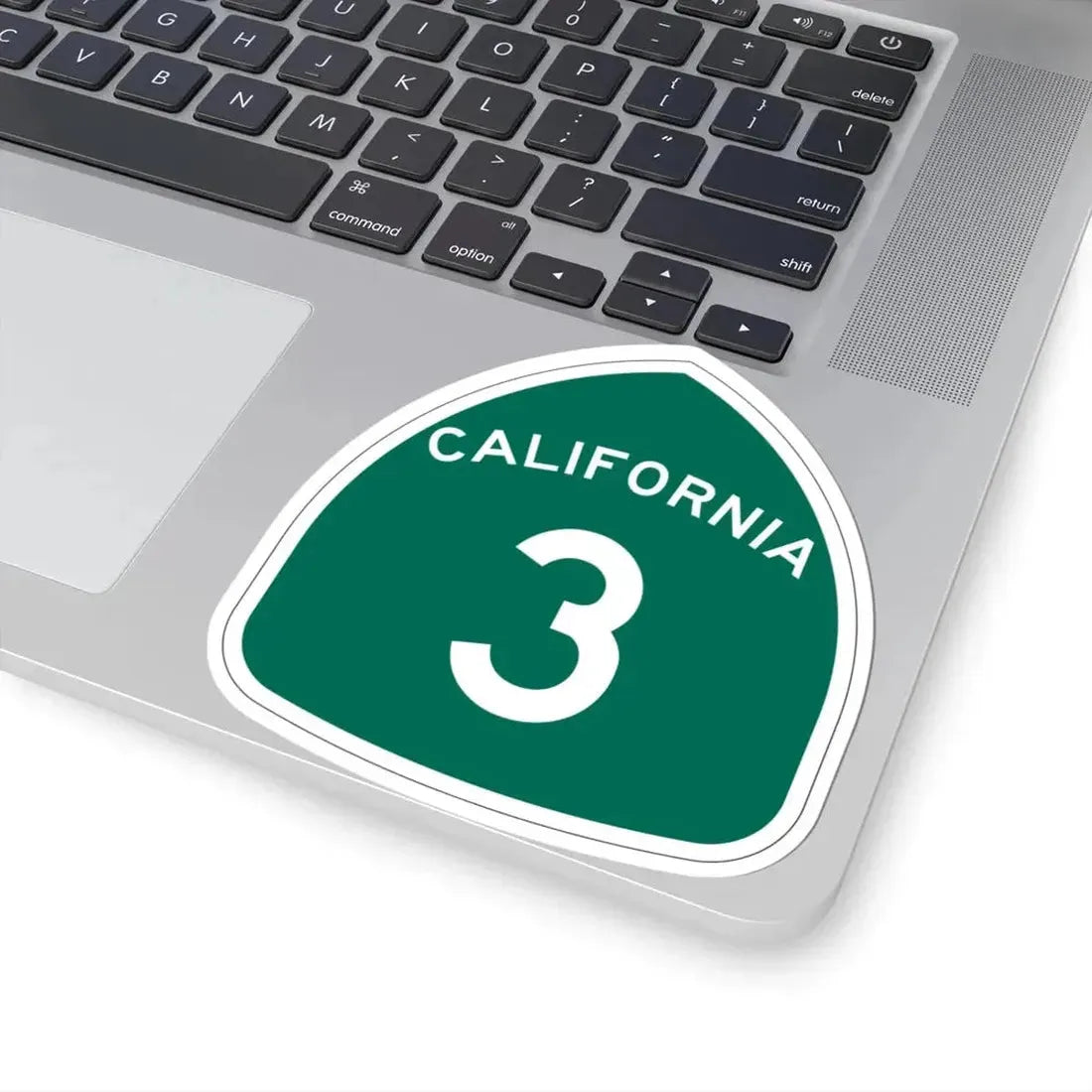 California 3 (California) (Road Sign) STICKER Vinyl Kiss-Cut Decal - The Sticker Space