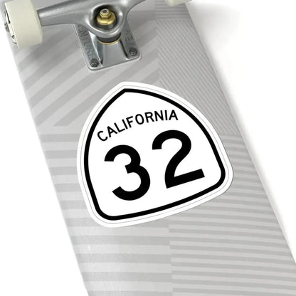 California 32 1957 (California) (Road Sign) STICKER Vinyl Kiss-Cut Decal - The Sticker Space