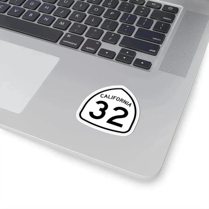 California 32 1957 (California) (Road Sign) STICKER Vinyl Kiss-Cut Decal - The Sticker Space
