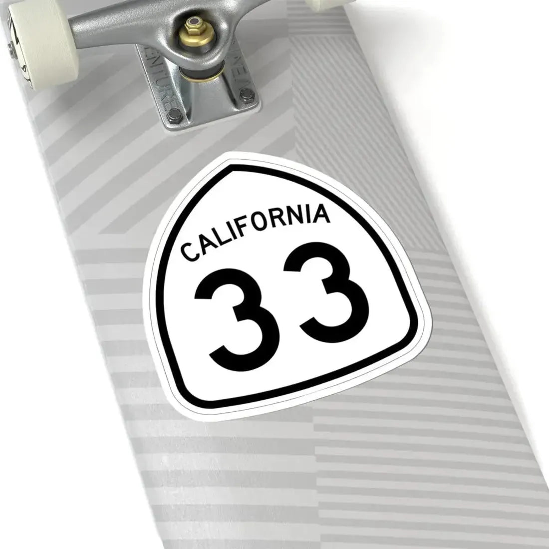 California 33 1957 (California) (Road Sign) STICKER Vinyl Kiss-Cut Decal - The Sticker Space