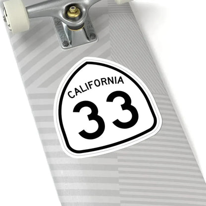 California 33 1957 (California) (Road Sign) STICKER Vinyl Kiss-Cut Decal - The Sticker Space