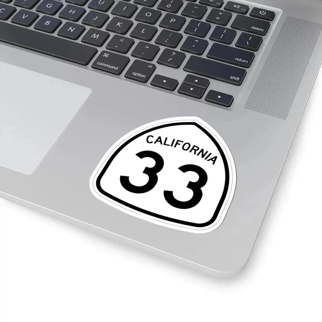 California 33 1957 (California) (Road Sign) STICKER Vinyl Kiss-Cut Decal - The Sticker Space