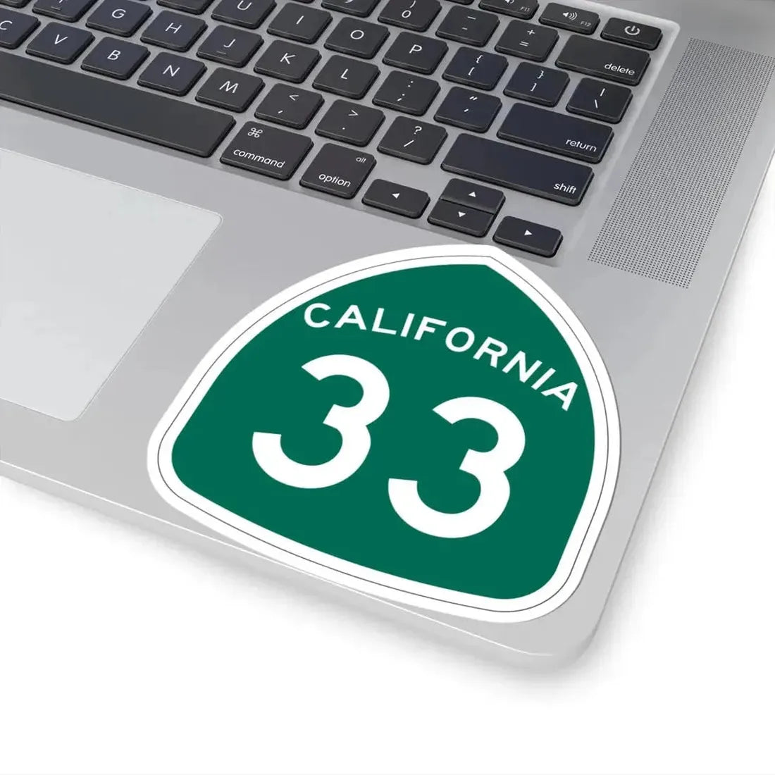 California 33 (California) (Road Sign) STICKER Vinyl Kiss-Cut Decal - The Sticker Space