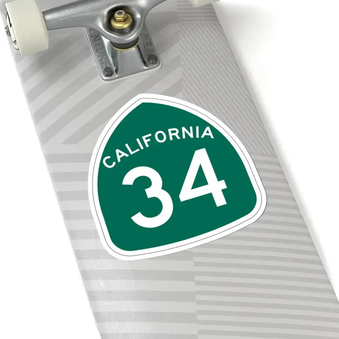 California 34 (California) (Road Sign) STICKER Vinyl Kiss-Cut Decal - The Sticker Space