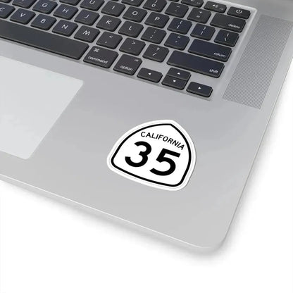 California 35 1957 (California) (Road Sign) STICKER Vinyl Kiss-Cut Decal - The Sticker Space