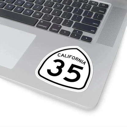 California 35 1957 (California) (Road Sign) STICKER Vinyl Kiss-Cut Decal - The Sticker Space
