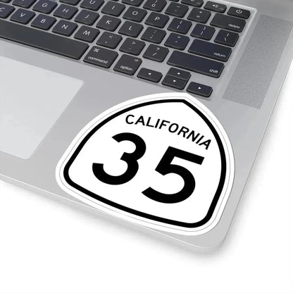 California 35 1957 (California) (Road Sign) STICKER Vinyl Kiss-Cut Decal - The Sticker Space