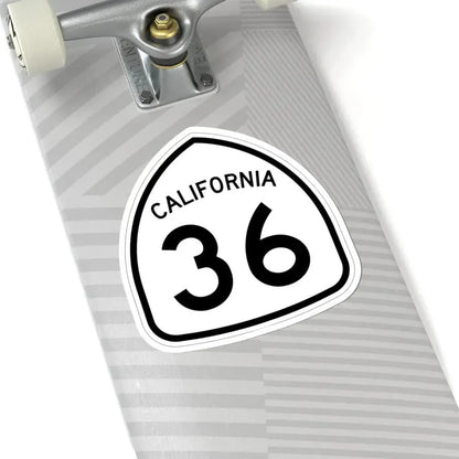 California 36 1957 (California) (Road Sign) STICKER Vinyl Kiss-Cut Decal - The Sticker Space