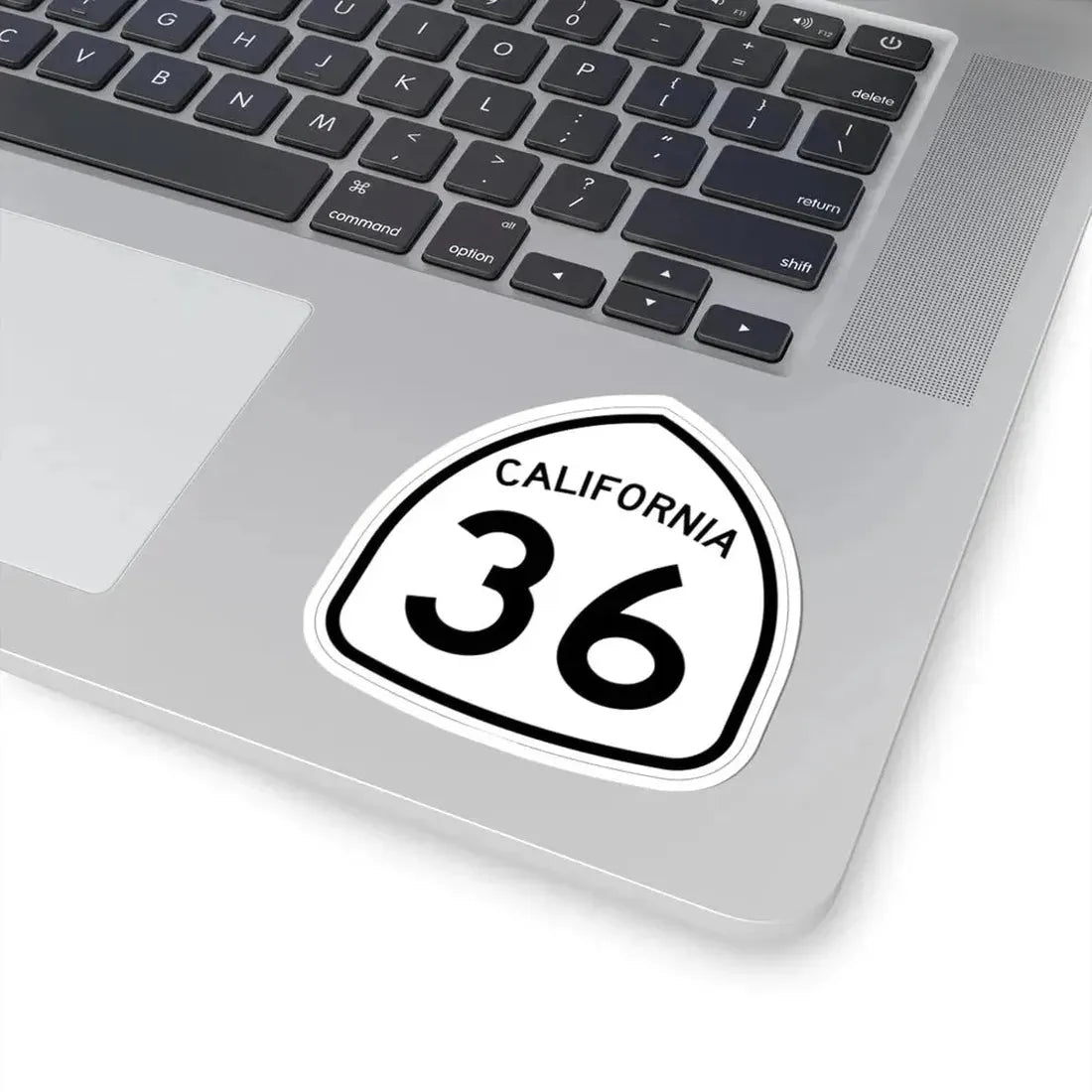 California 36 1957 (California) (Road Sign) STICKER Vinyl Kiss-Cut Decal - The Sticker Space