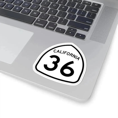 California 36 1957 (California) (Road Sign) STICKER Vinyl Kiss-Cut Decal - The Sticker Space