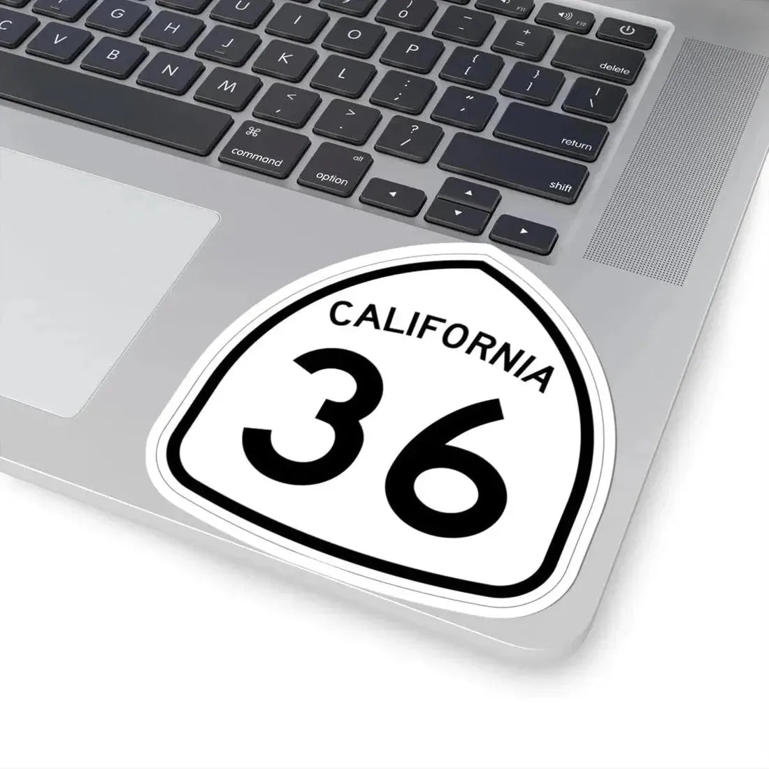 California 36 1957 (California) (Road Sign) STICKER Vinyl Kiss-Cut Decal - The Sticker Space