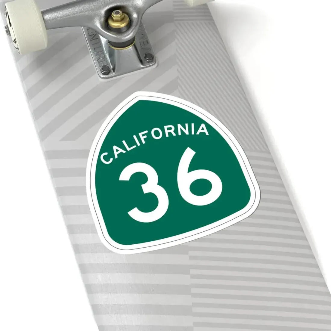 California 36 (California) (Road Sign) STICKER Vinyl Kiss-Cut Decal - The Sticker Space