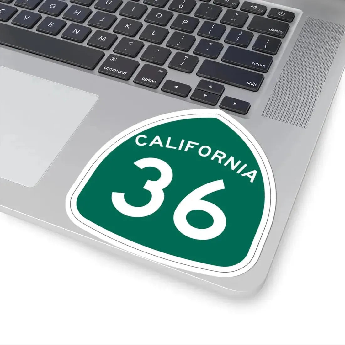 California 36 (California) (Road Sign) STICKER Vinyl Kiss-Cut Decal - The Sticker Space