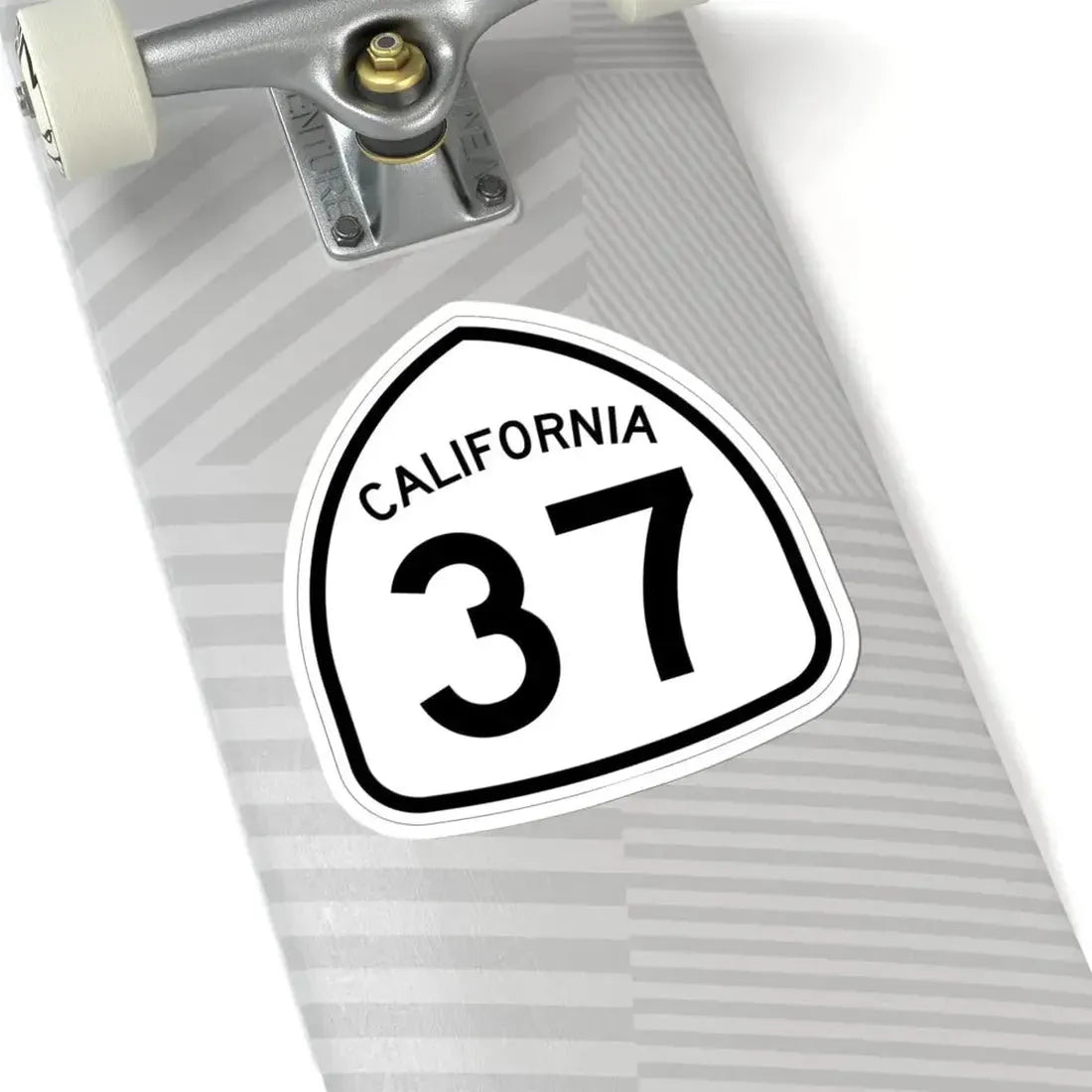 California 37 1957 (California) (Road Sign) STICKER Vinyl Kiss-Cut Decal - The Sticker Space