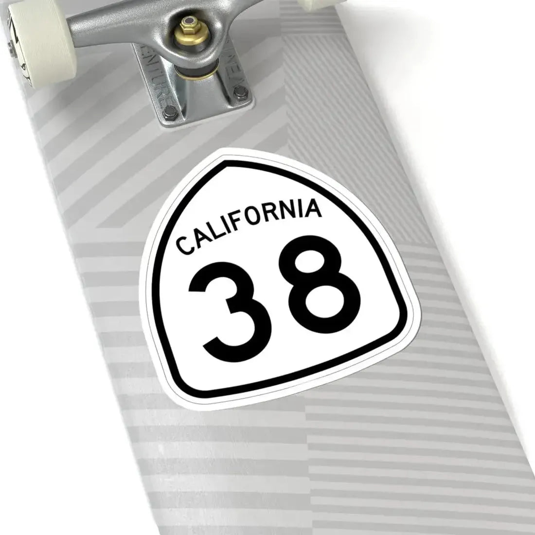 California 38 1957 (California) (Road Sign) STICKER Vinyl Kiss-Cut Decal - The Sticker Space