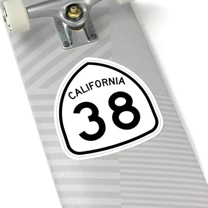 California 38 1957 (California) (Road Sign) STICKER Vinyl Kiss-Cut Decal - The Sticker Space