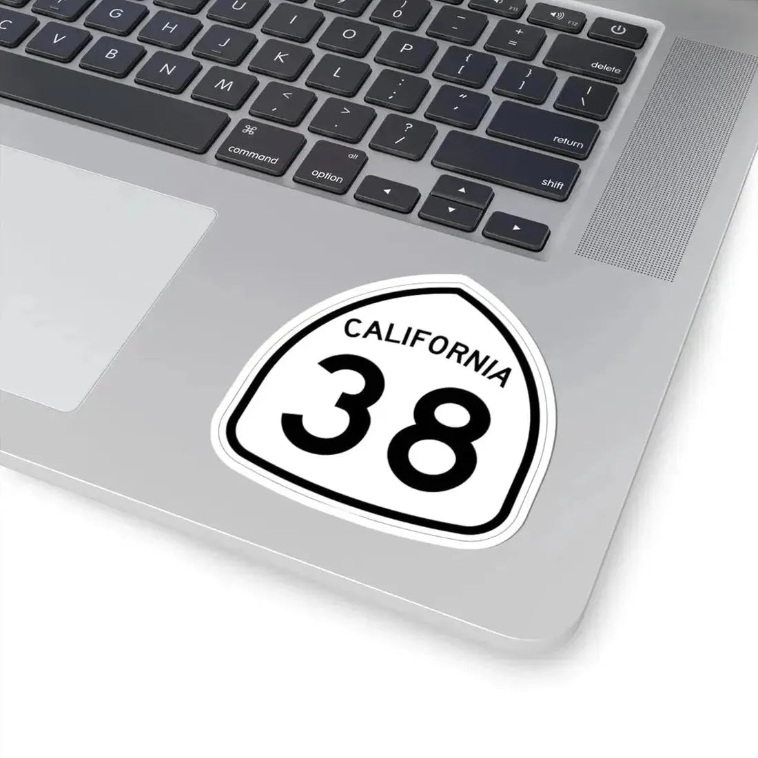 California 38 1957 (California) (Road Sign) STICKER Vinyl Kiss-Cut Decal - The Sticker Space