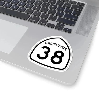 California 38 1957 (California) (Road Sign) STICKER Vinyl Kiss-Cut Decal - The Sticker Space