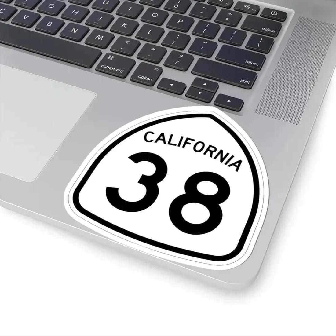 California 38 1957 (California) (Road Sign) STICKER Vinyl Kiss-Cut Decal - The Sticker Space