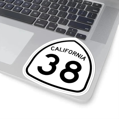 California 38 1957 (California) (Road Sign) STICKER Vinyl Kiss-Cut Decal - The Sticker Space