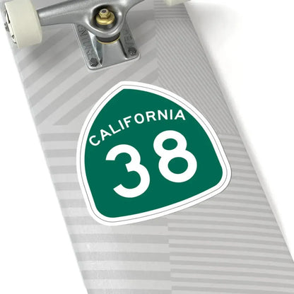 California 38 (California) (Road Sign) STICKER Vinyl Kiss-Cut Decal - The Sticker Space